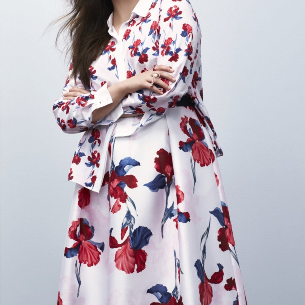 Prabal Gurung for Lane Bryant Floral Circle Skirt